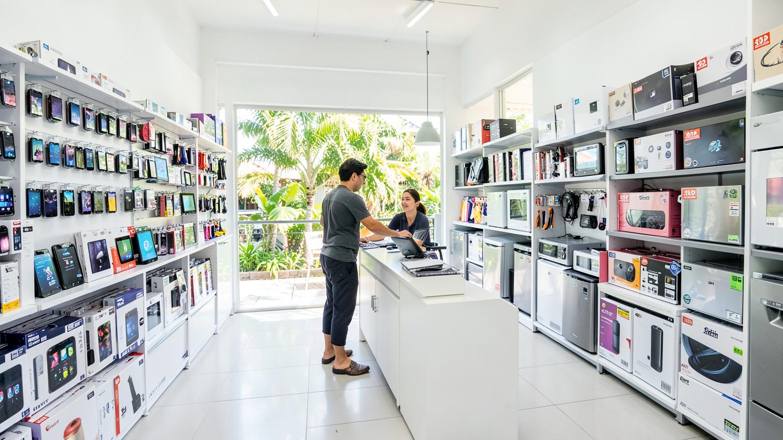 Tienda RefriAlfa con tecnología, tablets y accesorios
